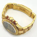 Rolex Daytona Cosmograph Yellow Gold Black Dial 16528 Oyster Replica - Image 5