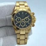 Rolex Daytona Cosmograph Yellow Gold Black Dial 16528 Oyster Replica