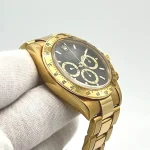 Rolex Daytona Cosmograph Yellow Gold Black Dial 16528 Oyster Replica - Image 2