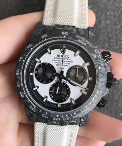 Rolex Daytona Carbon Cosmograph Cream Dial 4130CR Replica