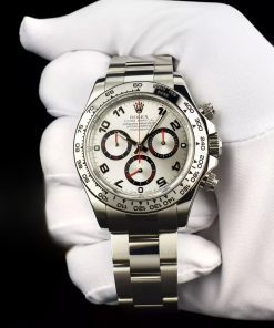 Rolex Daytona 116509 White Gold Silver Dial Replica