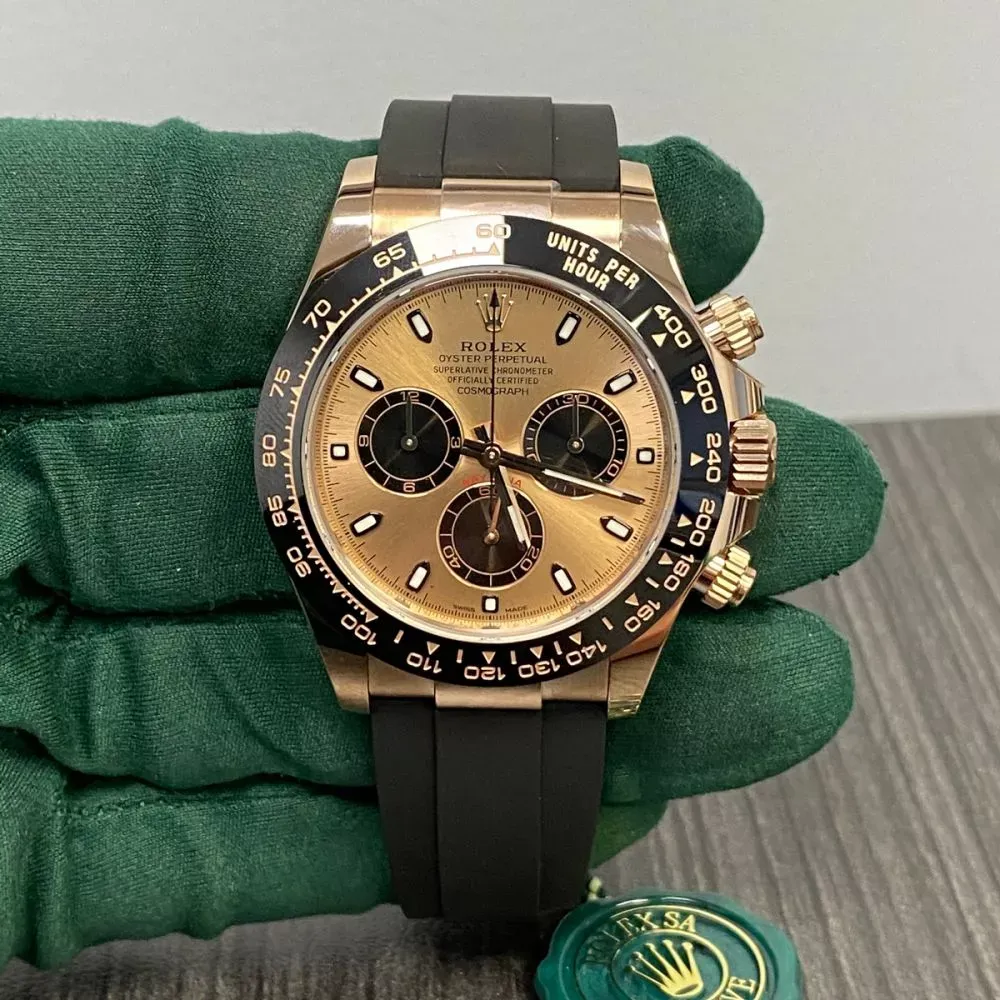 Rolex Daytona Cosmograph 116518LN Gold Dial Replica - Image 4