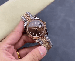 Rolex Datejust 126331 Everose Gold Automatic Chocolate Dial Jubilee Replica