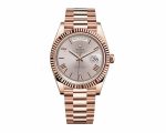 Rolex Day-Date 228235 AR Rose Gold Wrapped Rhodium Dial Replica