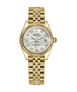 rolex-datejust-28mm-279138rbr-yellow-gold-and-daimond-automatic-mother-pearl-diamond-dial