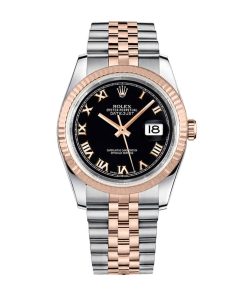 Rolex Datejust Black Roman Replica