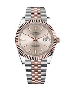 rolex-datejust-41mm-126331-sundust-rose-gold-jubilee-gold-dial-replica
