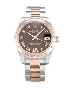rolex-datejust-chocolate-roman-numeral-diamond-replica