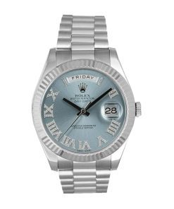 Rolex Day-Date Ice Blue Roman Diamond Dial Replica