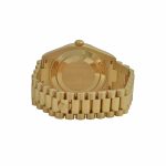 rolex-day-date-ii-collection-gold-silver-black-dial-218238-back-replica