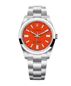 rolex-oyster-perpetual-red-dial-126000-replica